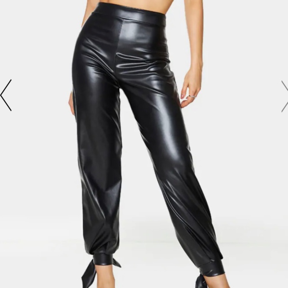 TALL BLACK TIE CUFF JOGGERS PLT